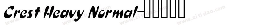 Crest Heavy Normal字体转换